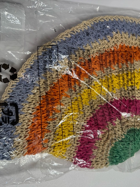 LOGO by Lori Goldstein NEW Beach to Street Multi Color Straw Hat main image 7